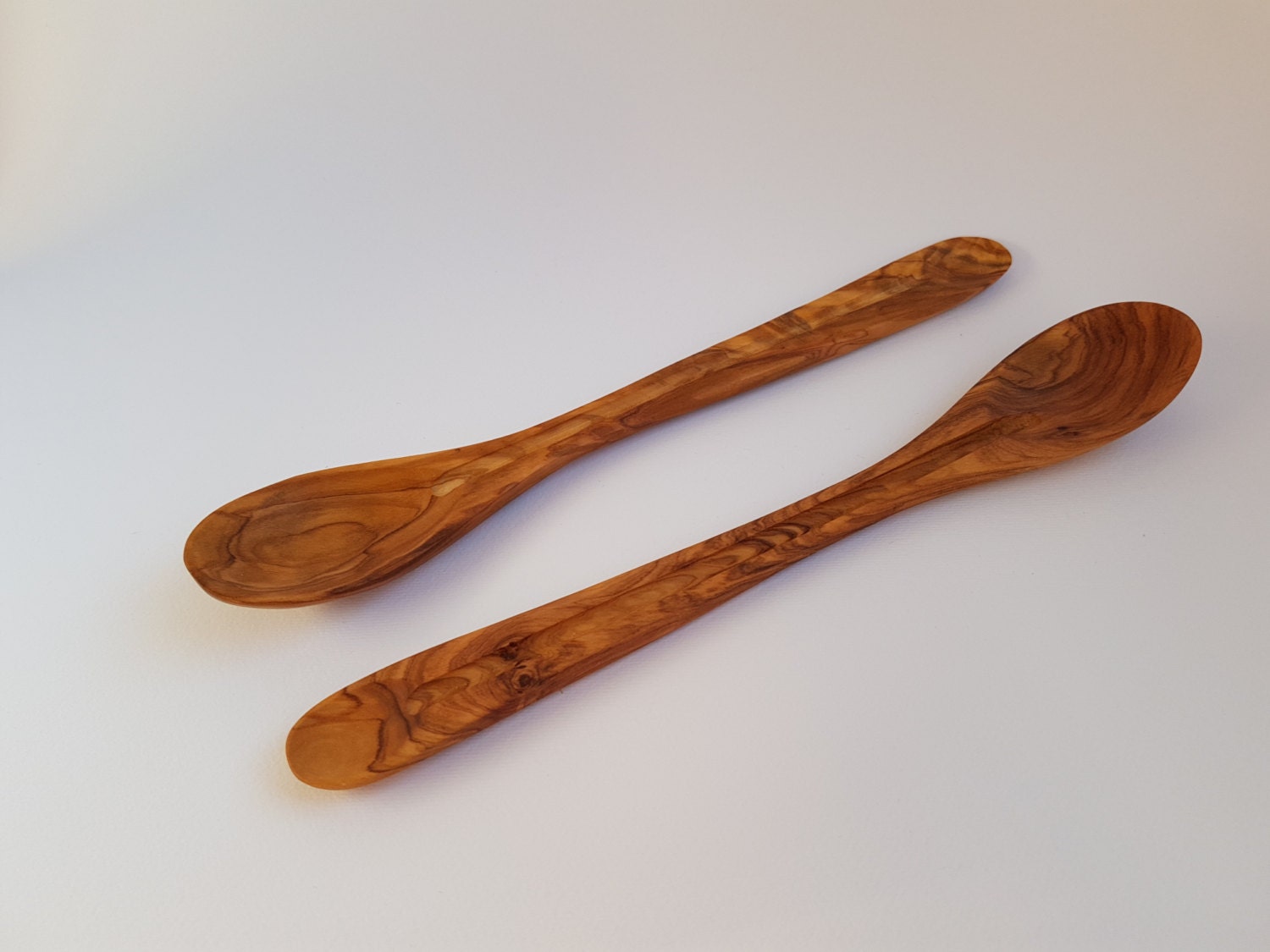 Olive Wood Tasting Spoon set of two 25 cm / 9.84