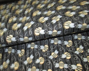Moustache black background cotton fabric cotton fabric mustache