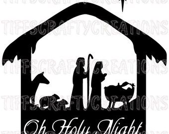 Cricut christmas svg, o holy vinyl designs, christmas dxf files, nativity svg, o holy night, o holy svg designs, oh holy night, o holy png