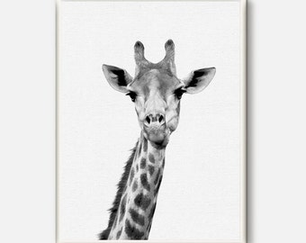Nursery Decor, Giraffe print, Giraffe wall art, Animal Prints, Grey Modern poster, Animal Art, Safari Wall Art, Nursery Safari printable