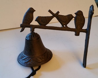 cast iron bird bell
