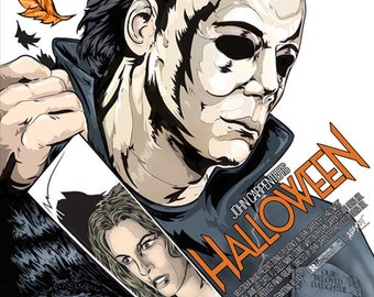 Halloween Print Alternative Movie Poster Michael Myers John Carpenter