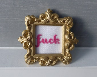 Naughty cross stitch | Etsy