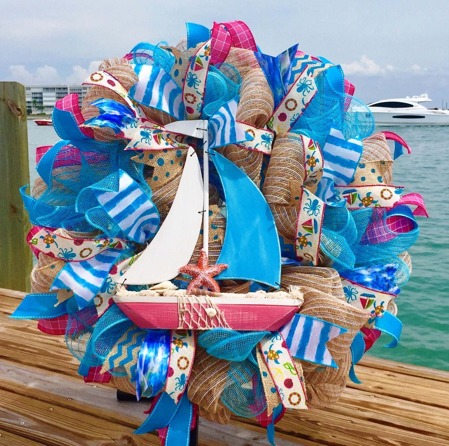 sailboat wreath decorations