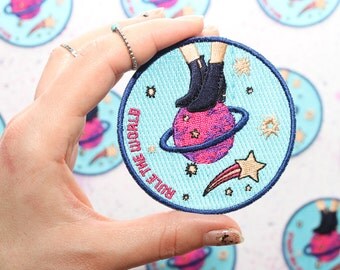 Cosmic Iron on Patch - Science Patch - Sew on Patch - Feminist Patch - Galaxy Iron on Patch - Planets Accessories