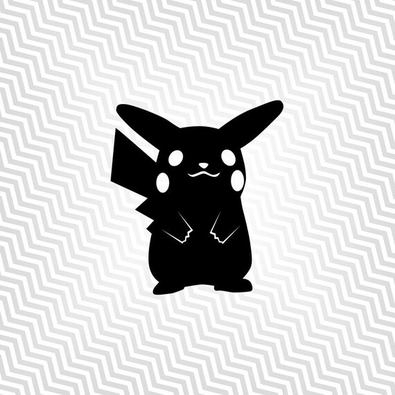 Download Pikachu, Pokemon, Outline, Cutout, Vector art, Cricut ...