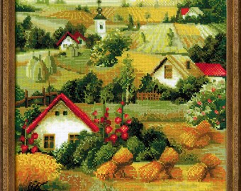 Counted Cross Stitch Kit "RIOLIS" - "Serbian Landscape"
