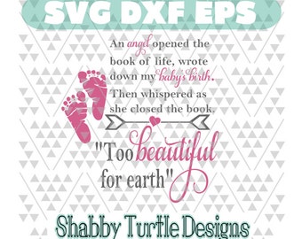 Boy & Girl *To Beautiful for earth quote SVG DXF EPS