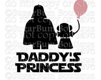 Daddy's Princess Star Wars svg