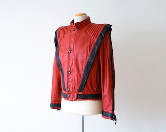 vintage 1984 original Michael Jackson leather Thriller jacket, authentic design by Metal, numbered, The Real Deal