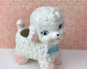 Vintage Ruben Originals Lamb Planter, Ceramic Lamb vase, Baby Room Decor, Ceramic Lamb, lamb Planter, Rubens Lamb Planter