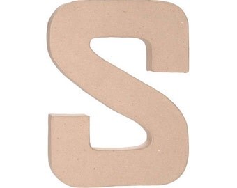 Paper Mache 12" Letter S