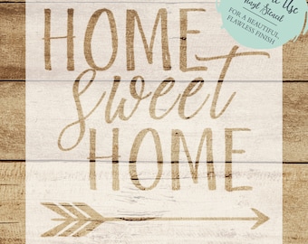 Home Sweet Home STENCIL // Home Sweet Home Decal // Pallet Sign Stencil // DIY Pallet Sign