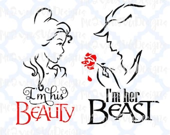 His Beauty Her Beast Svgepspngstudio