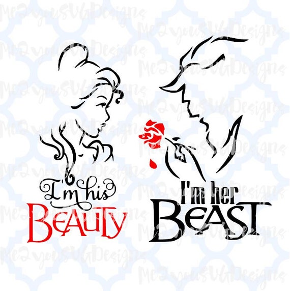 Her Beast His Beauty Svg - Happy Beautifully