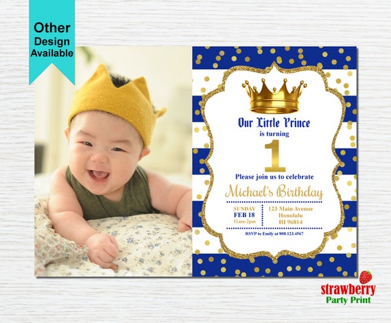 Prince 1St Birthday Invitations 10