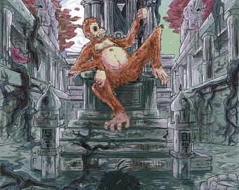 King Louis - Jungle Book - A4 Digital Print