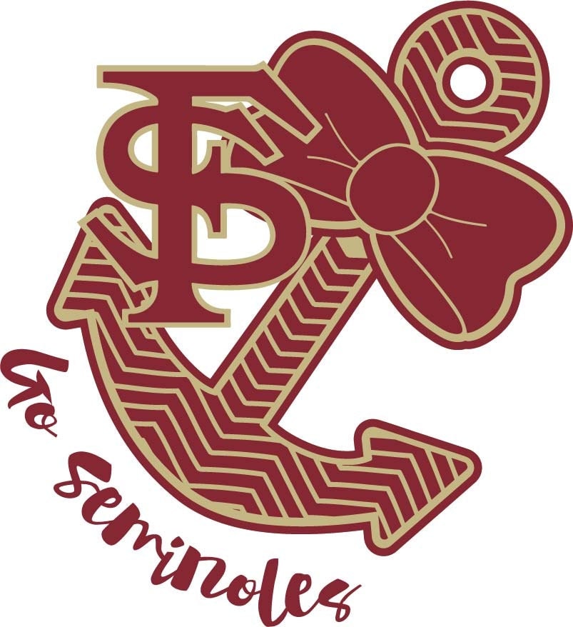 Download Florida State Go Seminoles Anchor SVG Cut File from ...