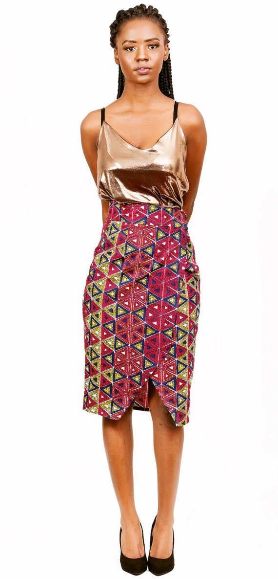 Wrap Skirt Ankara Skirt Ankara wrap skirt Pencil by MsEDivine