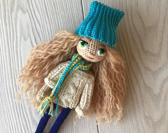 Crochet doll-amigurumi doll-interior doll