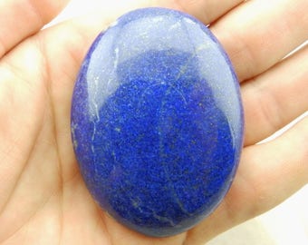 Lapis Lazuli Palm Stone (92g, Pakistan) High Quality Natural Crystal Specimen, A Grade #LAP39