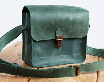 Turquoise crossbody bag leather handbag green handbag emerald clutch woman handbag handmade bag modern handbag original handbag mini bag