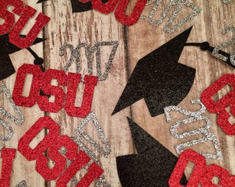 OSU Confetti - Ohio State University Graduation Confetti 2017