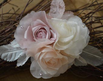 Wedding Flower Hair Clip, Flower Hair Clip, Bridal Hair Clip, Flower Girl Hair Clip, Bridesmaid Hair Clip, Bridal Hair Accessory, Wedding