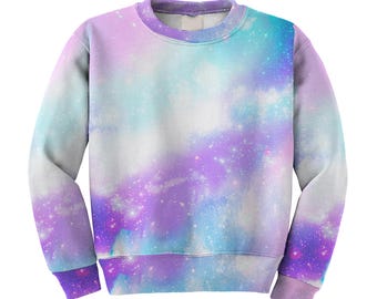 Pastel Galaxy Sweater Space Sweatshirt Pastel Universe Original Print **MTO Month Sz XS-3XL Men, Women, Kids**