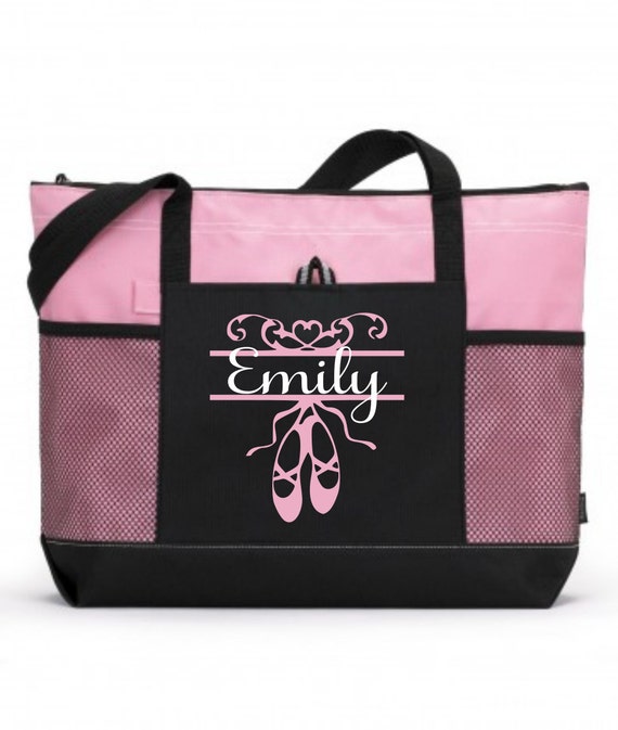 personalized ballet tote