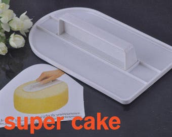 Hair straightener to dough in sugar paste of Amande bakery 8 x 16 cm