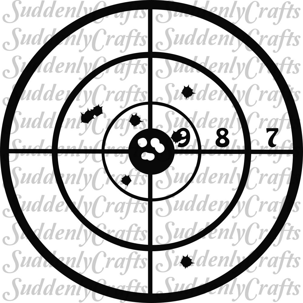 Target Shooting SVG by SuddenlyCrafts on Etsy
