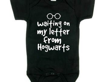 Harry Potter Letter From Hogwarts Funny Baby Onesie, Many Colours to Choose From, Newborn to 18 months