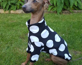 Stylish Italian Greyhound jersey top, perfect for sunny spring day designed and made by UniDog
