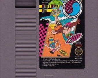 Vintage T C Surf Designs Wood & Water Rage Nintendo Nes Game Cartridge