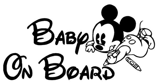 Free Free 231 Disney Baby On Board Svg SVG PNG EPS DXF File