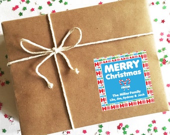 Christmas Gift Tags, Personalized Christmas Stickers, Christmas Gift Wrap Stickers, Christmas Gift Stickers, Custom Christmas Gift Tags