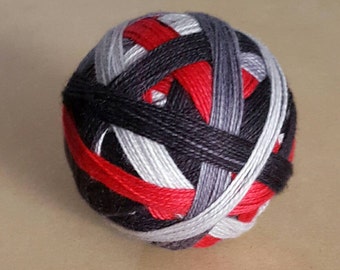 Hand Dyed Self Striping Sock Yarn ~ Dark Side ~ Sockcess ~