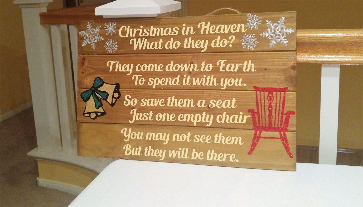 Christmas Decorations Christmas in Heaven with Chair