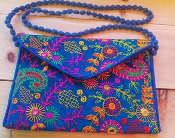 Yellow - Kutch Hand Embroidery Mirror Work Cotton Camera Belt main image 0