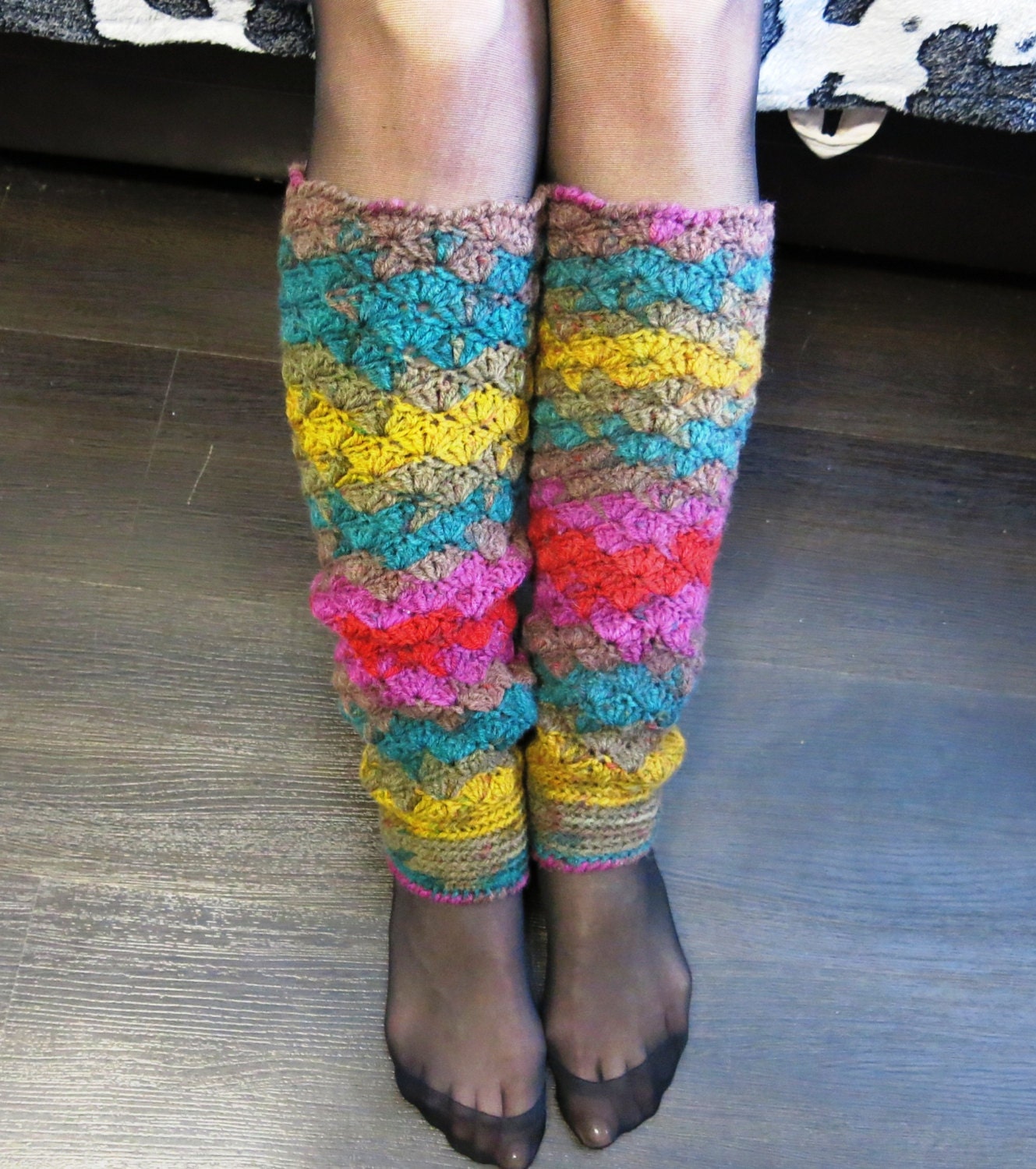 SALE 20 off Knit leg warmers warm winter hand knit leg