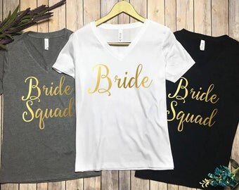 bride squad t shirt