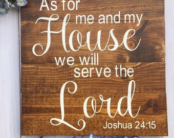As For Me And My House Wall Art for me and my house | etsy As For Me And My House Wall Art for me and my house | etsy
