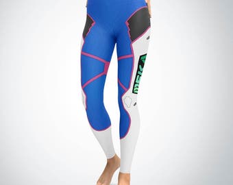 D.Va Cosplay - Unisex Leggings - Overwatch, Dva, Diva, Gaming, Cosplay