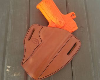 1911 Leather Holster | OWB | Springfield | Colt | Custom Holster | Handmade | edc | Leather Gun Holster