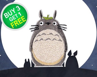 Totoro Patches My Neighbor Patches Patch Iron On Patch Appliques Embroidered Patches