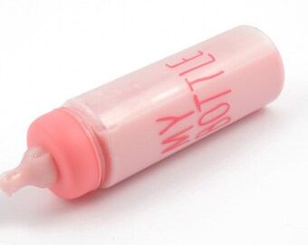 Adult baby bottle - pink abdl and ddlg milk bottles perfect for age play or little space. Hand alerted to turn into high quality Adult baby