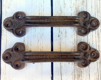 Barn Door Handle, Rustic Handle, Gate Handle, Door Pull, Trunk Handle, Rustic Pull, Cast Iron Handle, Cast Iron Pull, Drawer Pulls, Antique