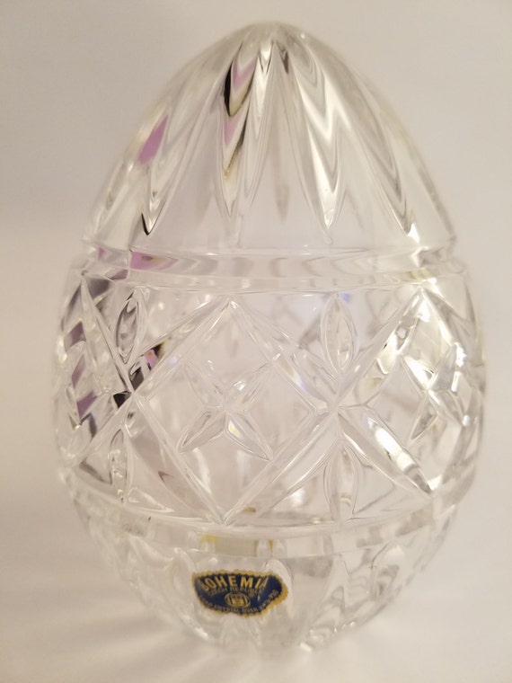 Bohemia Czech Republic Lead Crystal Egg