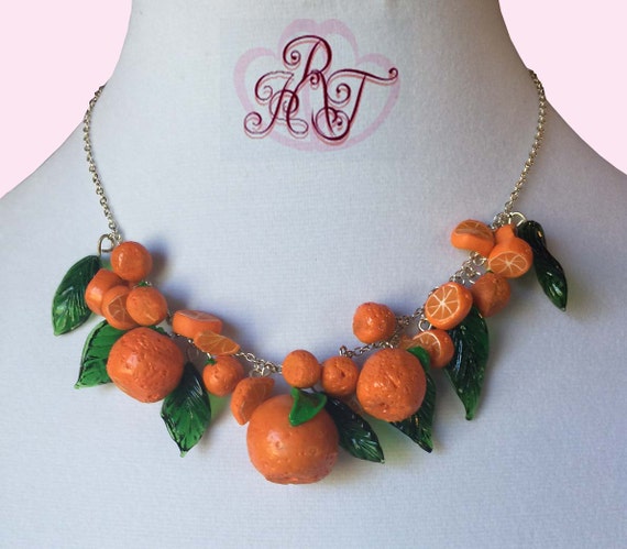 Pinup Oranges Rockabilly Necklace